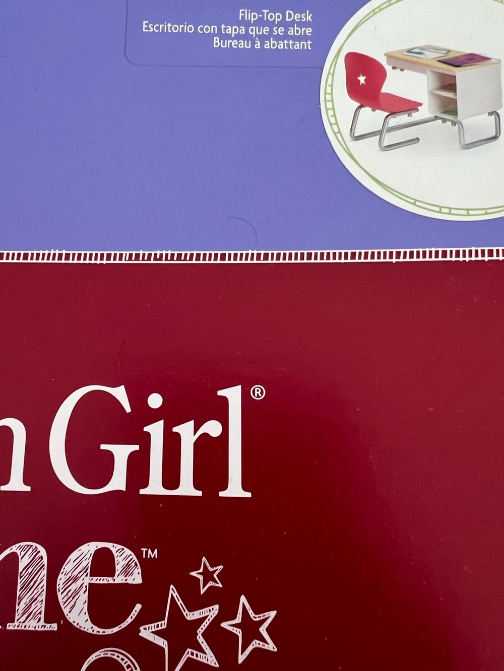 American Girl Doll Accessory school desk original box